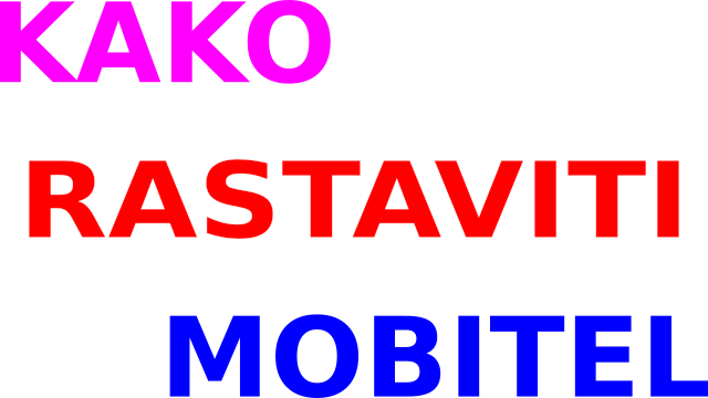 Kako rastaviti mobitel